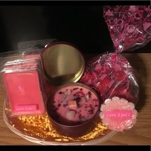 Candle and wax melt gift basket